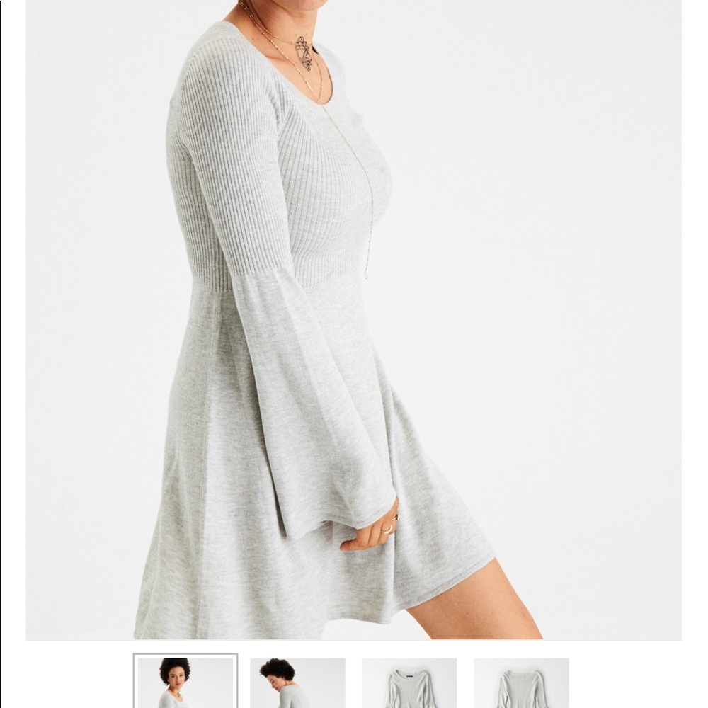 American Eagle soft bell sleeve sweater dress